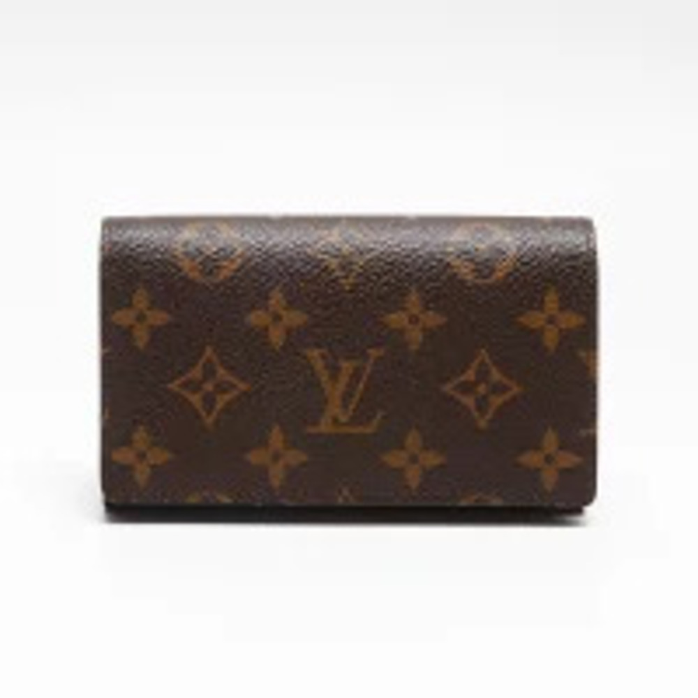 Louis Vuitton Monogram Portefeuille Tresor Bi fold Wallet Brown